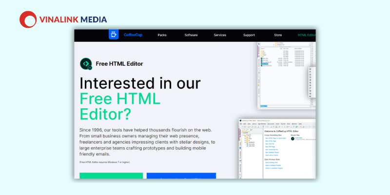 Phần mềm thiết kế web chuyên nghiệp CoffeeCup Free HTML Editor